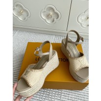 루이비통 여자 샌들 7.5cm