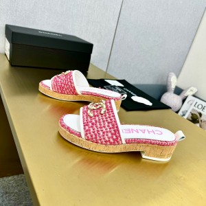 샤넬 여자 슬리퍼 6.5cm