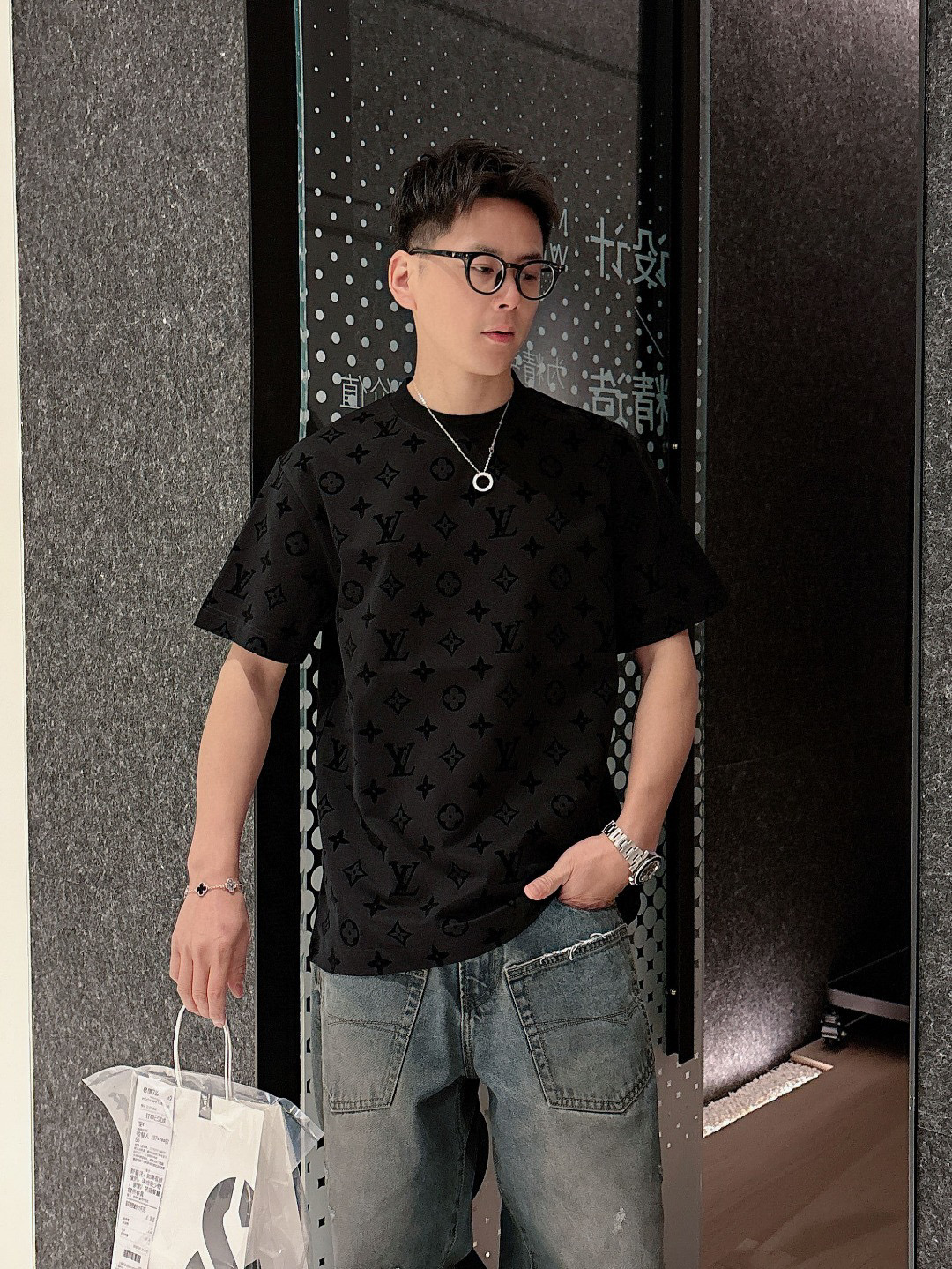 루이비통 남자 반팔티