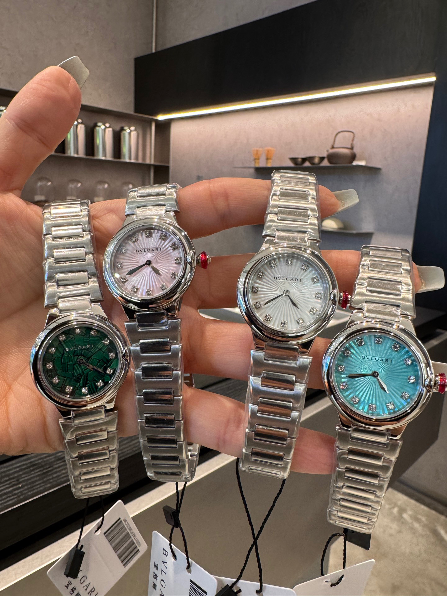 불가리 4칼라 A급 여자 시계