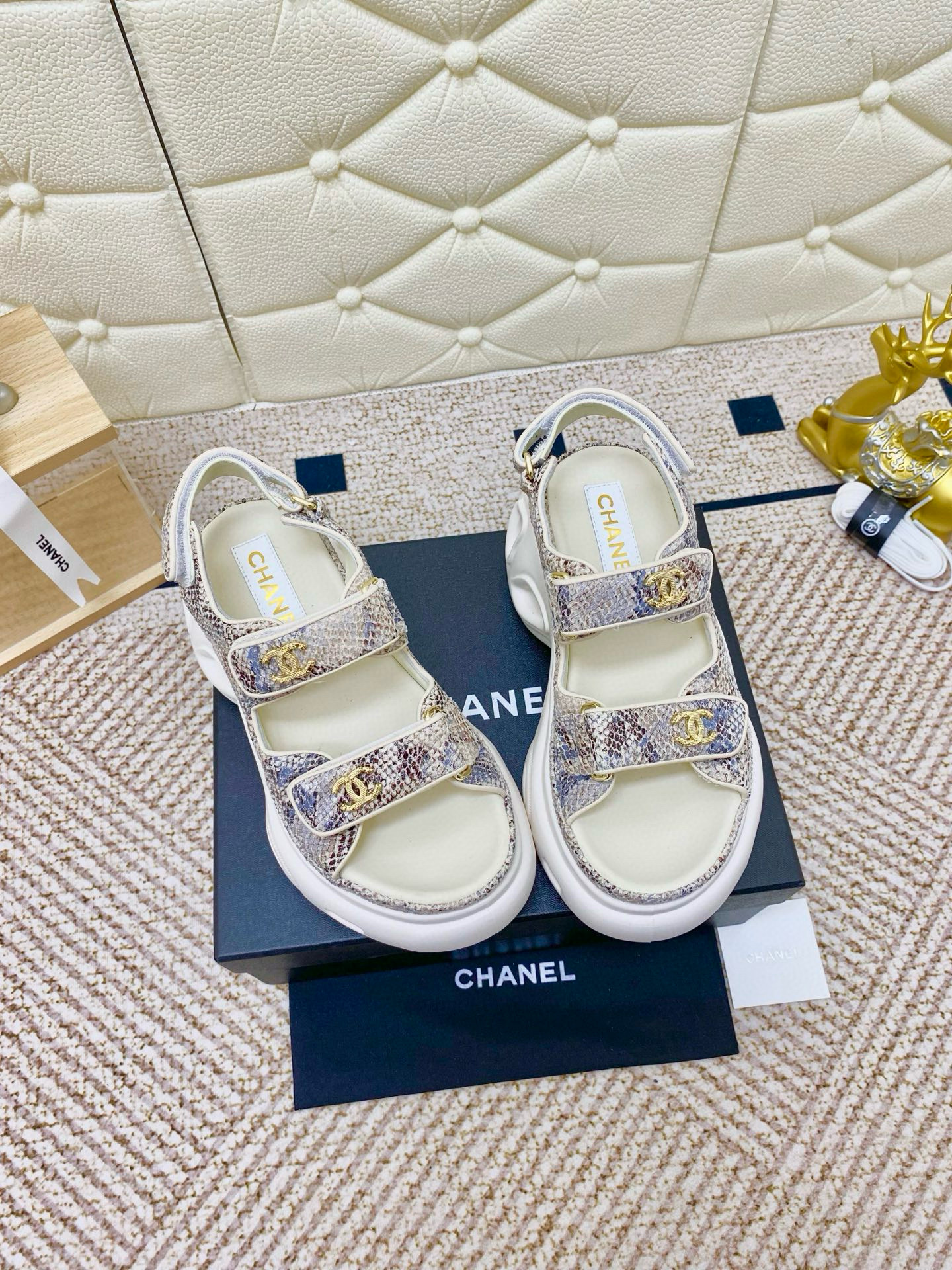 샤넬 여자 샌들