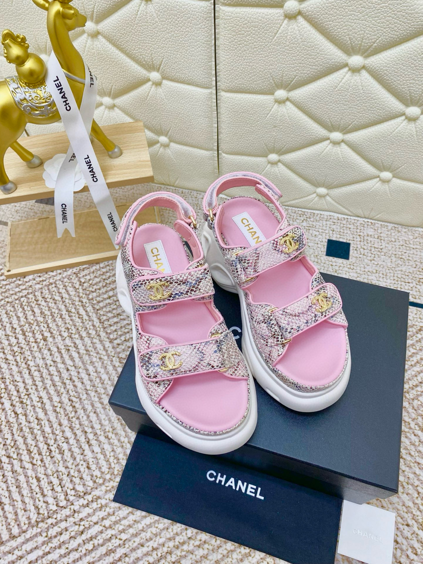 샤넬 여자 샌들