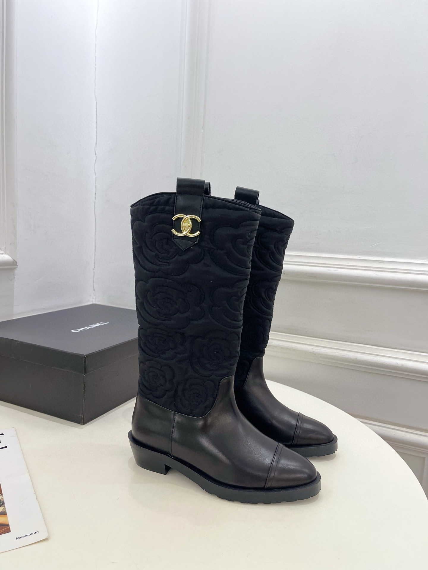 샤넬 3.5cm 여자 부츠