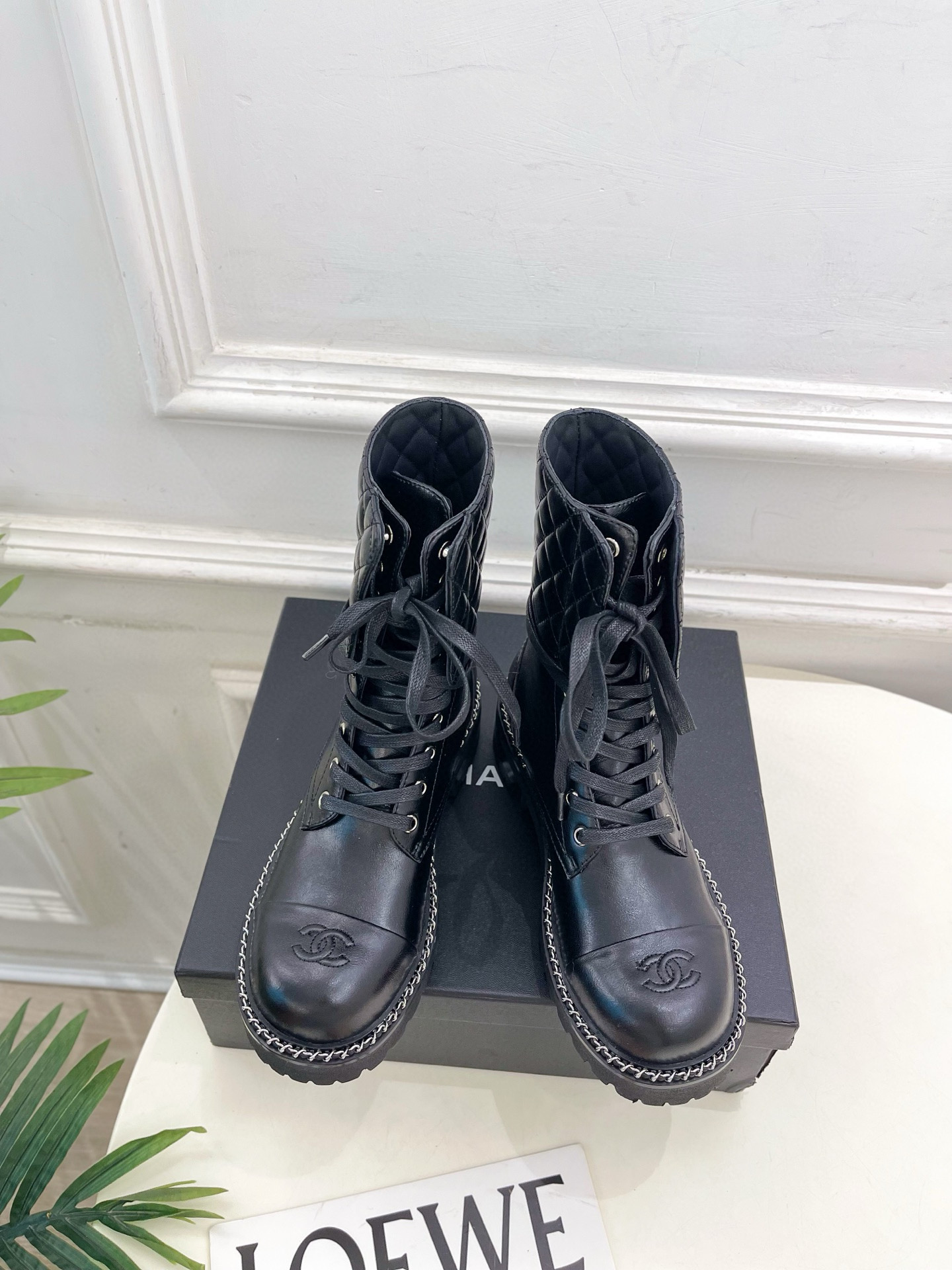 샤넬 4cm 여자 부츠