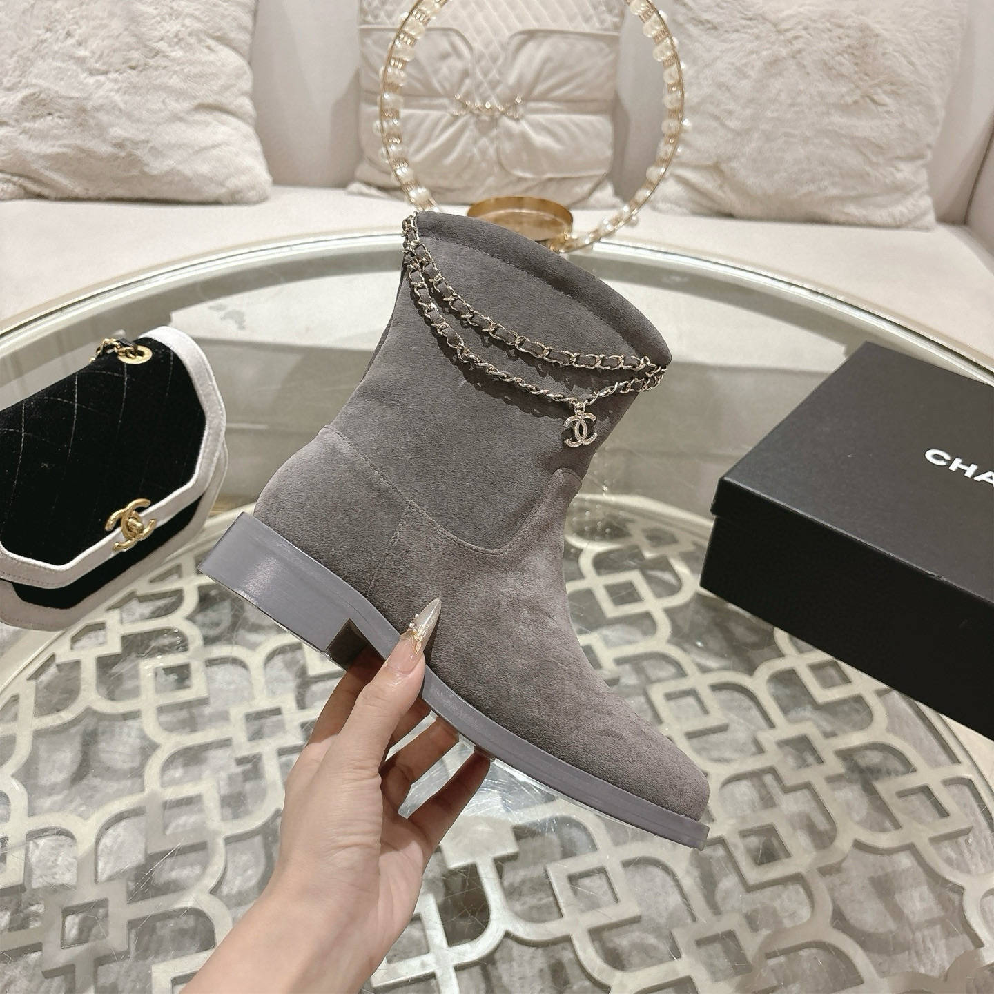 샤넬 여자 부츠