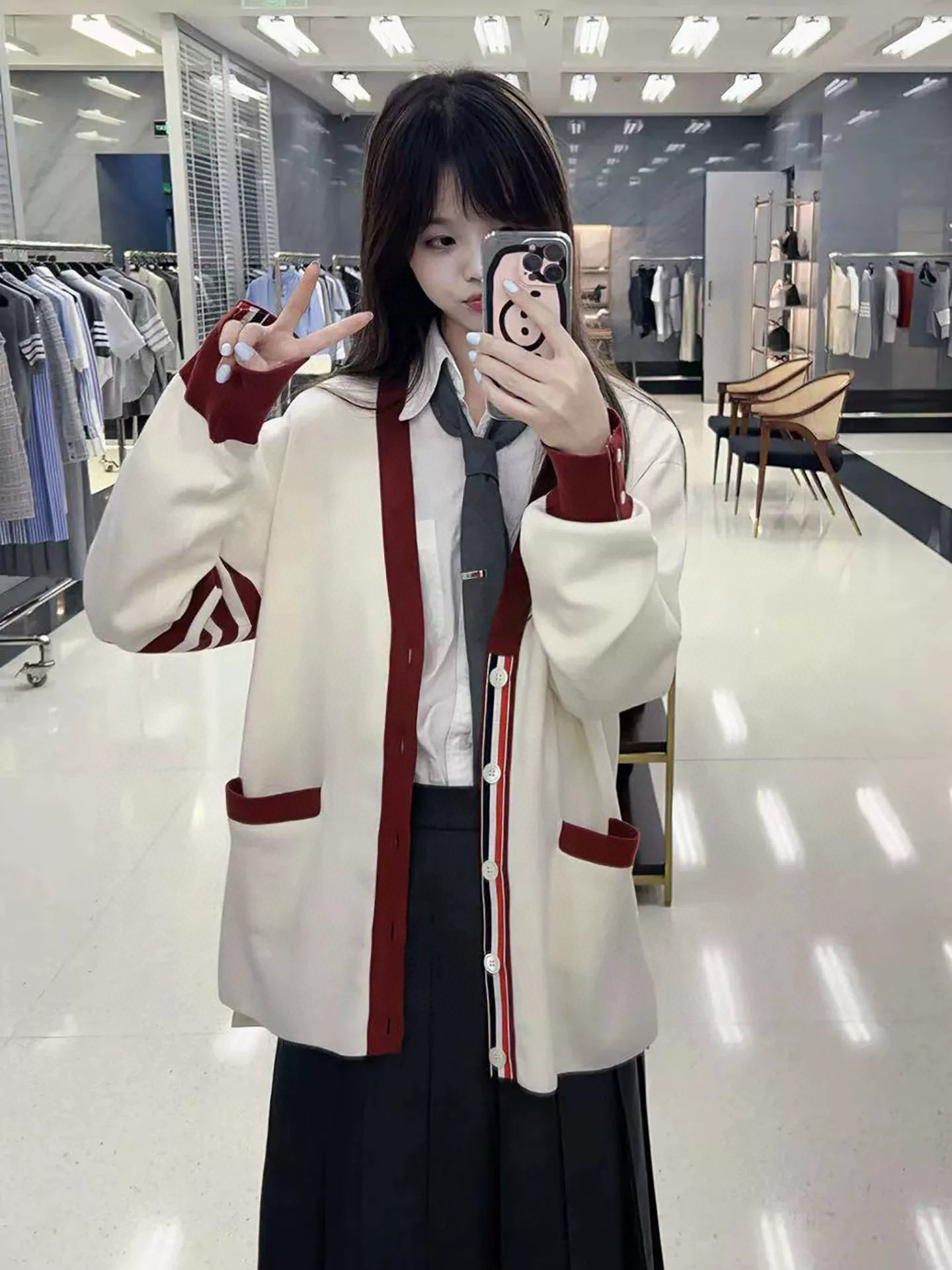 톰브라운 남녀공용 가디건