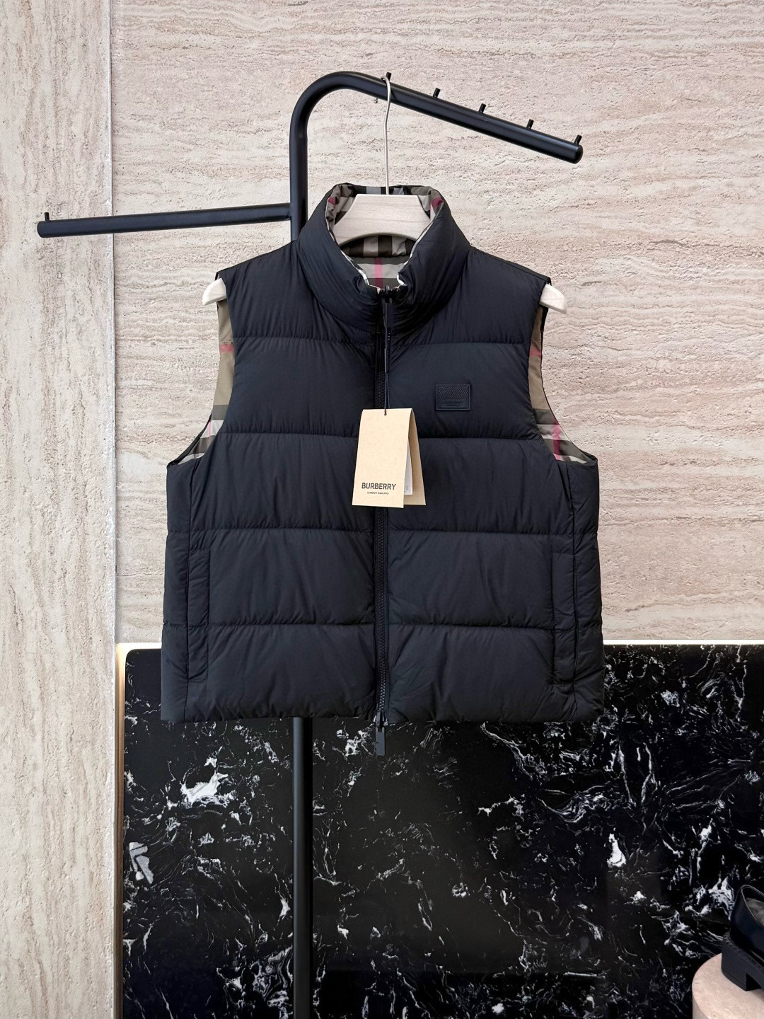 버버리 여자 조끼