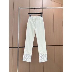 디올 2컬러 여자 바지