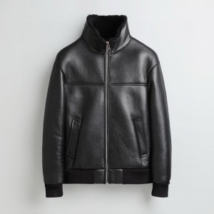 프라다 양가죽 양모 자켓