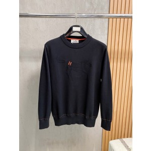 에르메스 2컬러 남자 니트