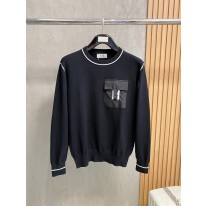 에르메스 2컬러 남자 니트