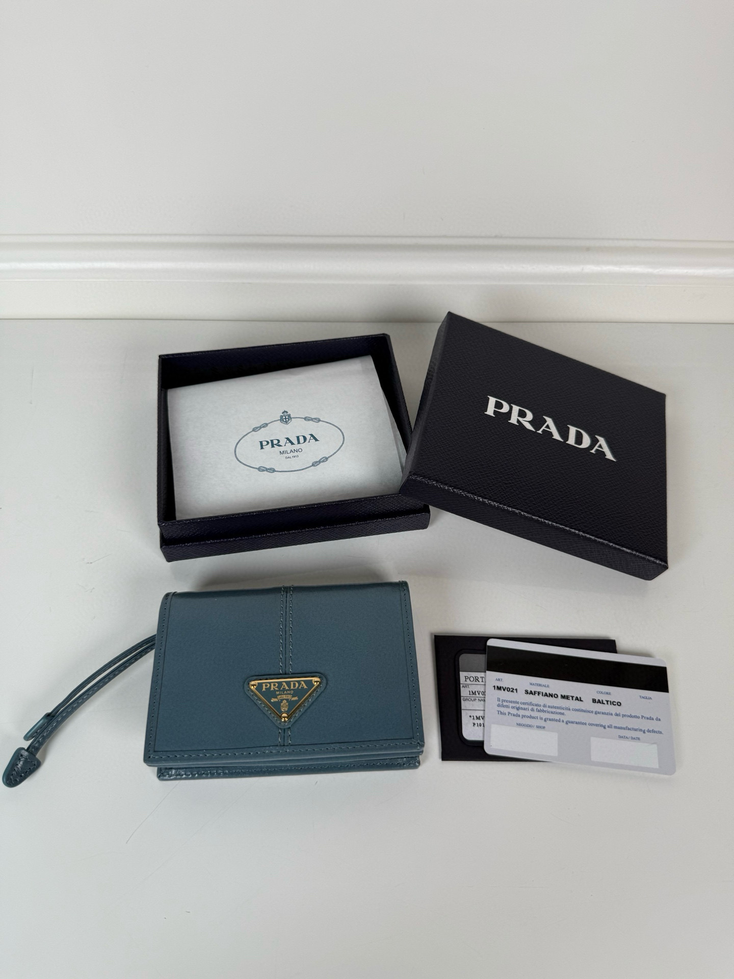 프라다 1MV021 남녀공용 반지갑